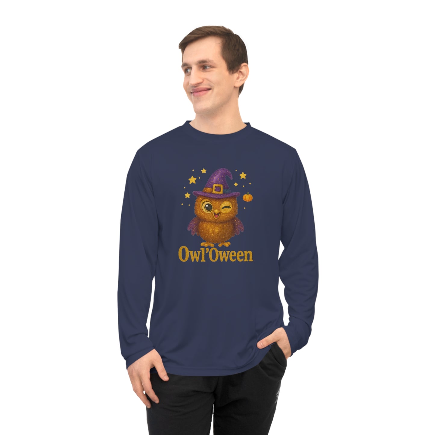 Owl'oween Unisex Long Sleeve Shirt, Fun Fall Apparel, Halloween Costume, Unique Gift, Kids & Adults