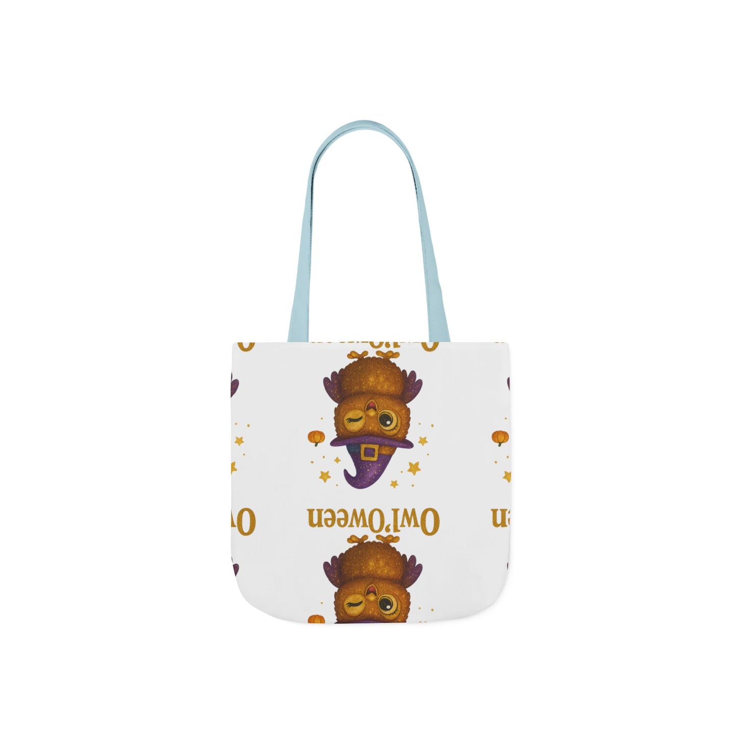 Owl'toWeen Canvas Tote Bag, Halloween Decor, Trick or Treat Bag, Autumn Accessories, Gift for Owl Lovers, Stylish Shopping Tote