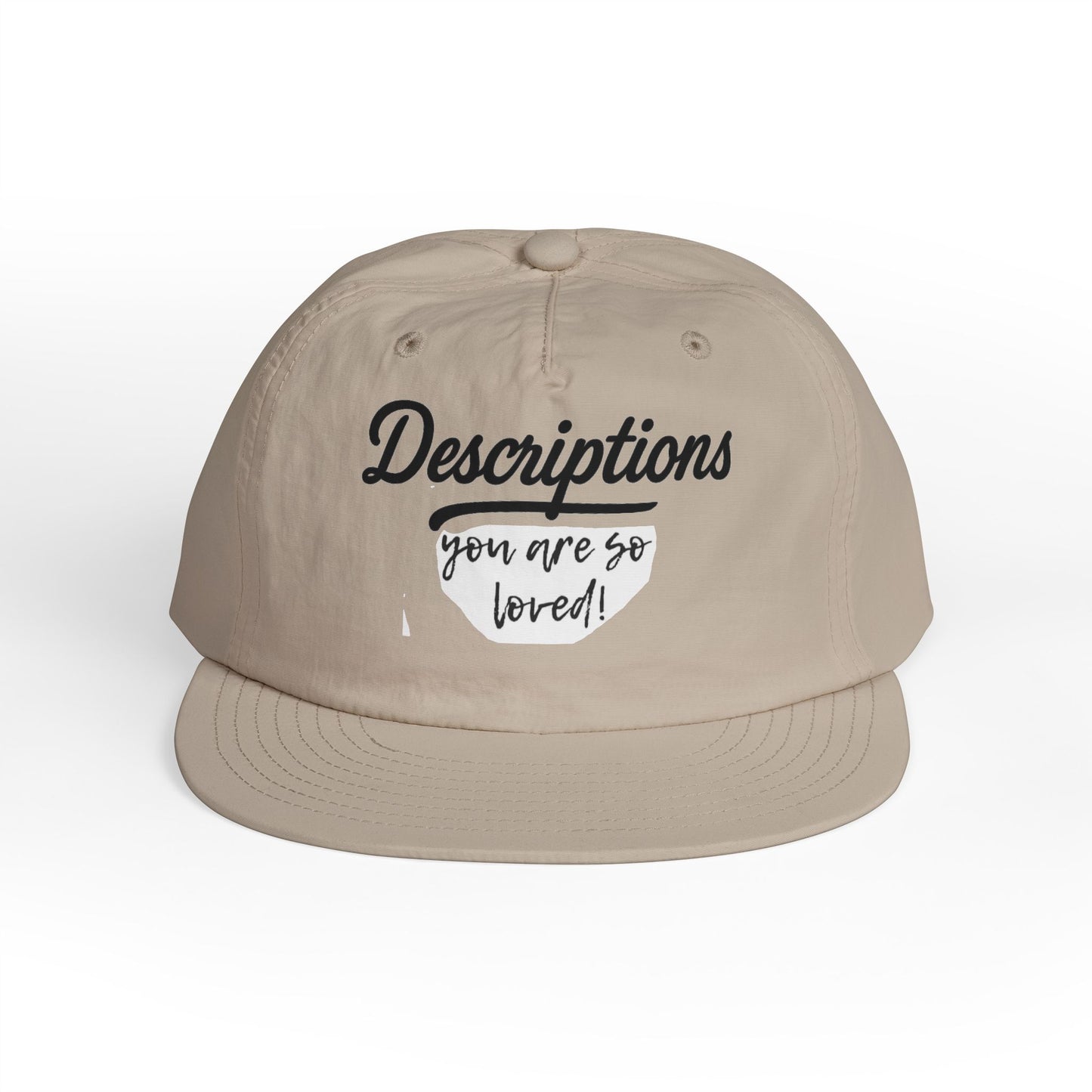 Stylish Surf Cap with Descriptions | Beach Hat, Summer Accessory, Surfing Gear, Casual Headwear, Gift for Surfers