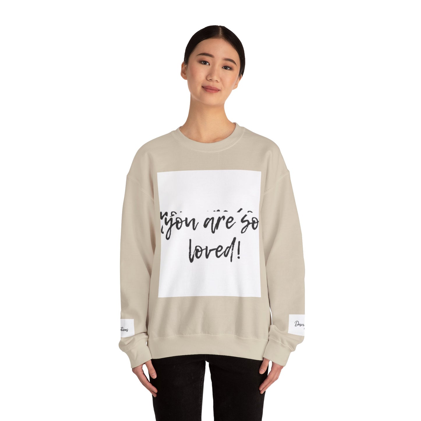You Are So Loved Sweatshirt, Inspirational Crewneck, Unisex Gift, Cozy Casual Wear, Affirmation Apparel, Birthday Gift, Self-Love Fashion