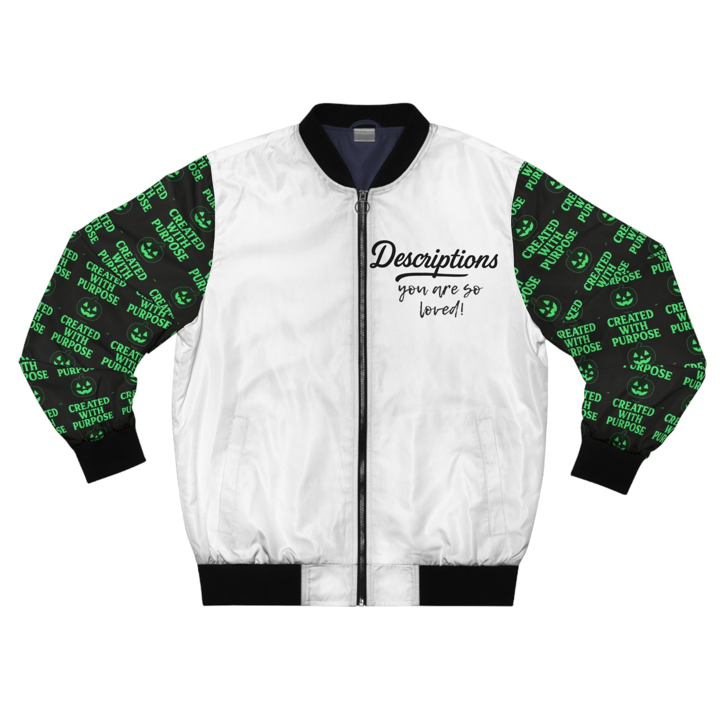 Descriptions holiday Bomber Jacket