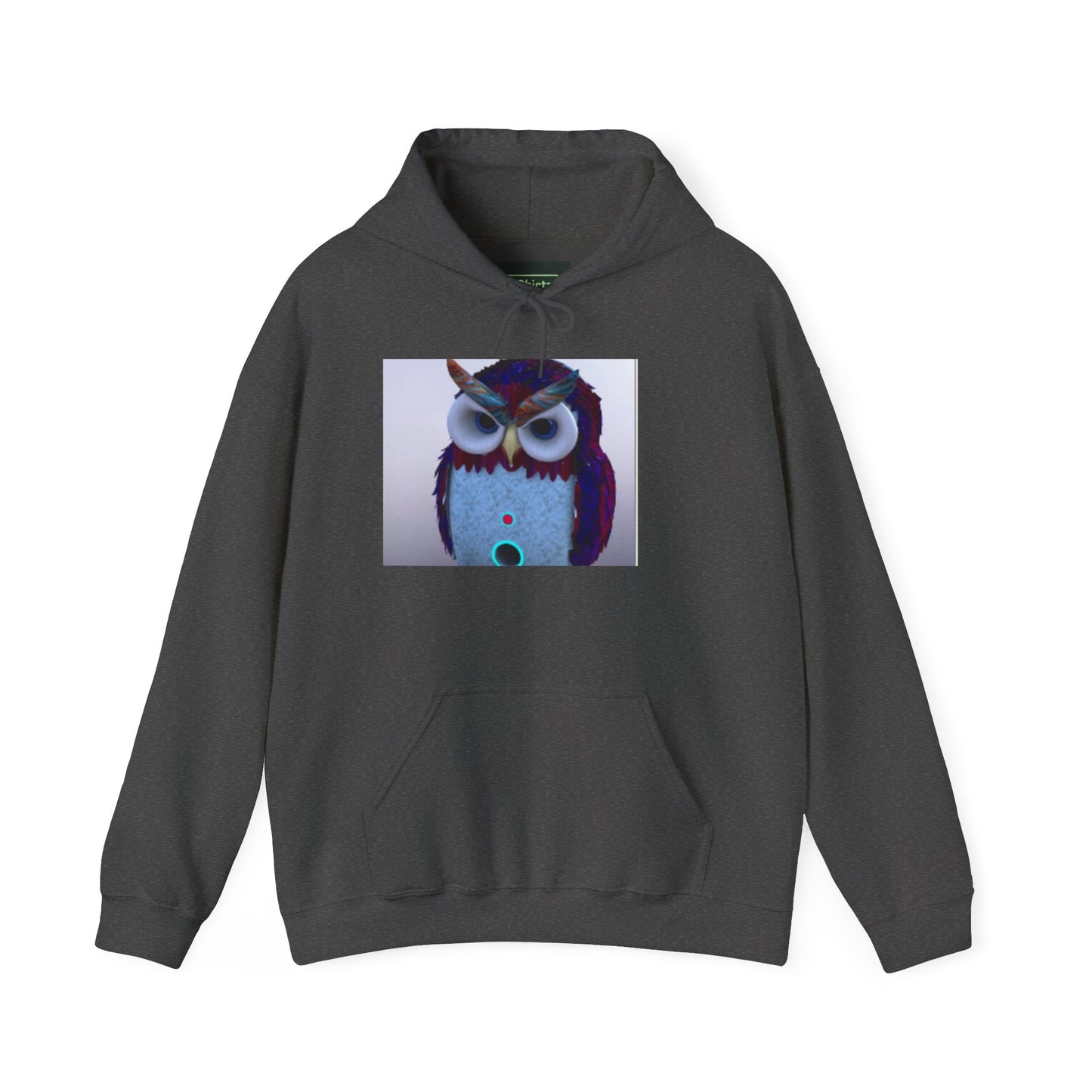 Owl Graphic Unisex Hooded Sweatshirt, Cozy Owl Sweatshirt, Cute Animal Hoodie, Gift for Animal Lovers, Unique Owl Design