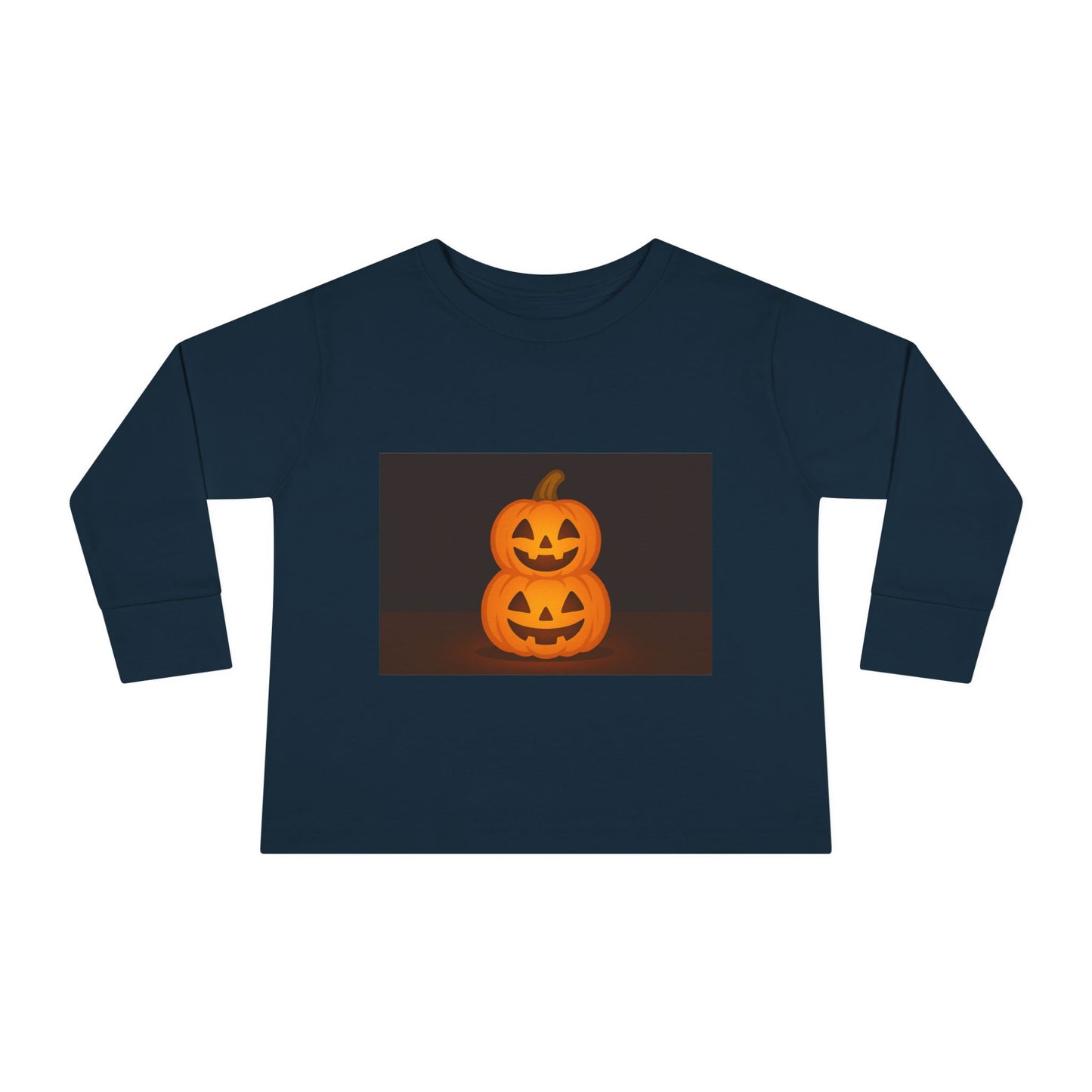 Halloween Pumpkin Toddler Long Sleeve Tee, Cute Kids Halloween Shirt, Pumpkin Shirt for Toddlers, Fall Apparel, Trick or Treat Outfit