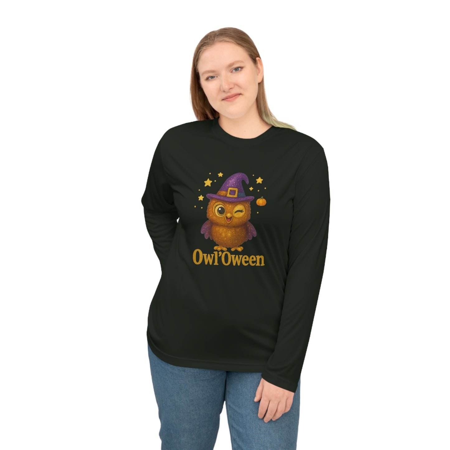 Owl'oween Unisex Long Sleeve Shirt, Fun Fall Apparel, Halloween Costume, Unique Gift, Kids & Adults
