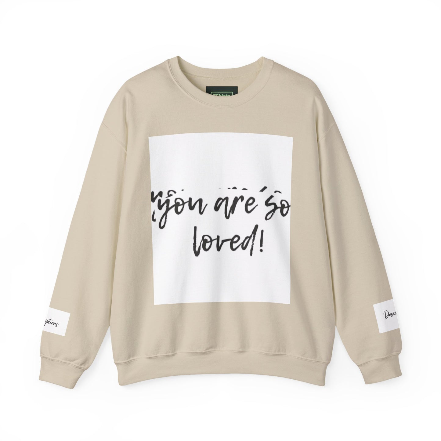 You Are So Loved Sweatshirt, Inspirational Crewneck, Unisex Gift, Cozy Casual Wear, Affirmation Apparel, Birthday Gift, Self-Love Fashion