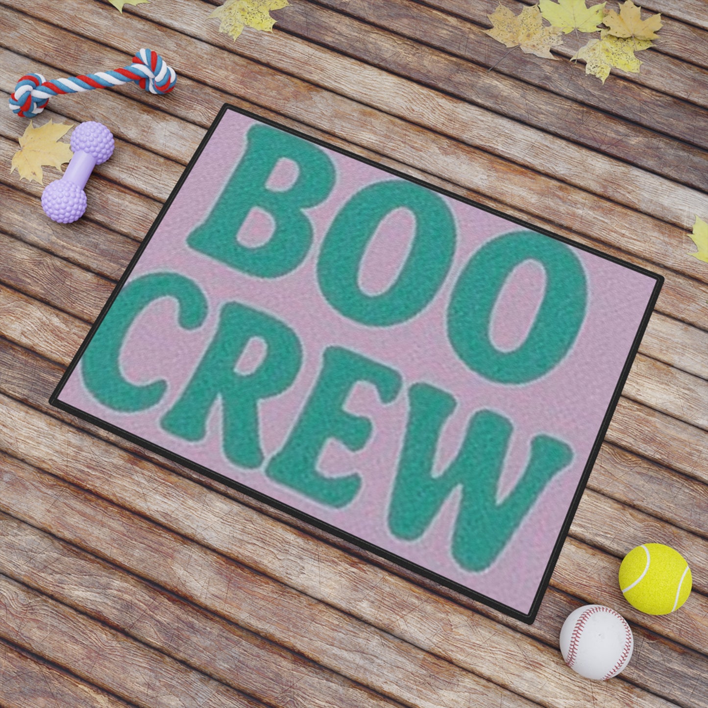 Halloween Pet Mat - Boo Crew Style, Pet Bed, Dog Mat, Cat Mat, Holiday Decor, Cute Gift for Pet Lovers