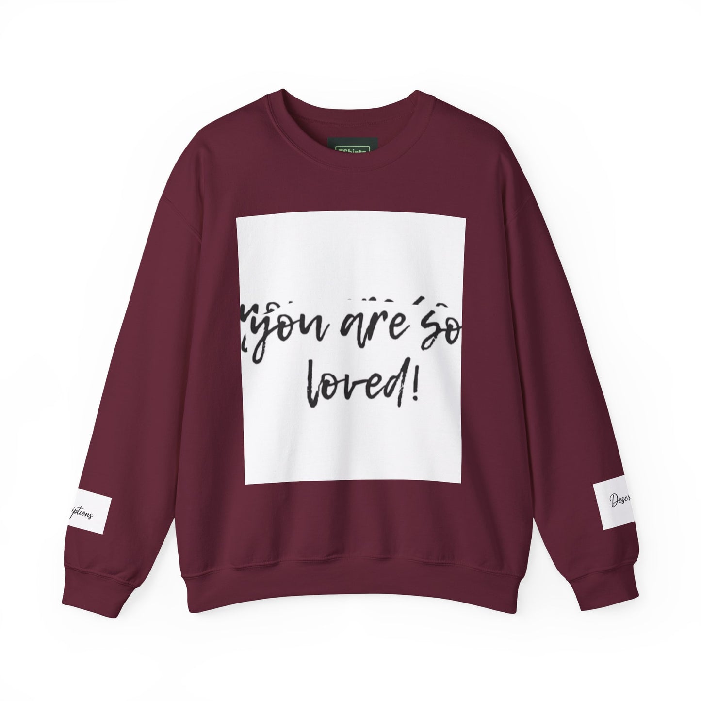 You Are So Loved Sweatshirt, Inspirational Crewneck, Unisex Gift, Cozy Casual Wear, Affirmation Apparel, Birthday Gift, Self-Love Fashion