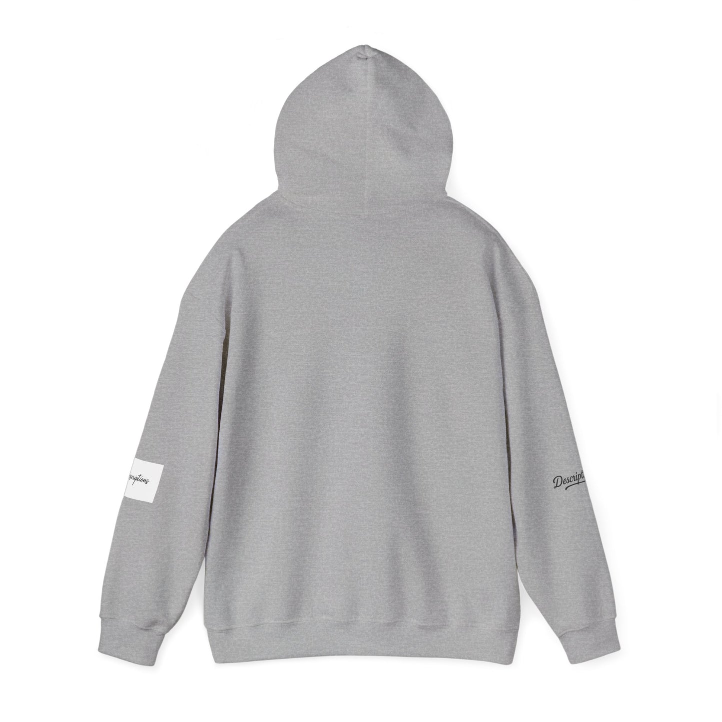 Chic Descriptions Hoodie, Casual Wear, Gift for Her, Stylish Layering, Cozy Gift, Birthday Present