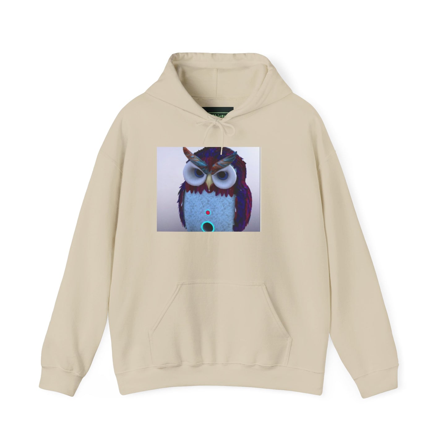 Owl Graphic Unisex Hooded Sweatshirt, Cozy Owl Sweatshirt, Cute Animal Hoodie, Gift for Animal Lovers, Unique Owl Design
