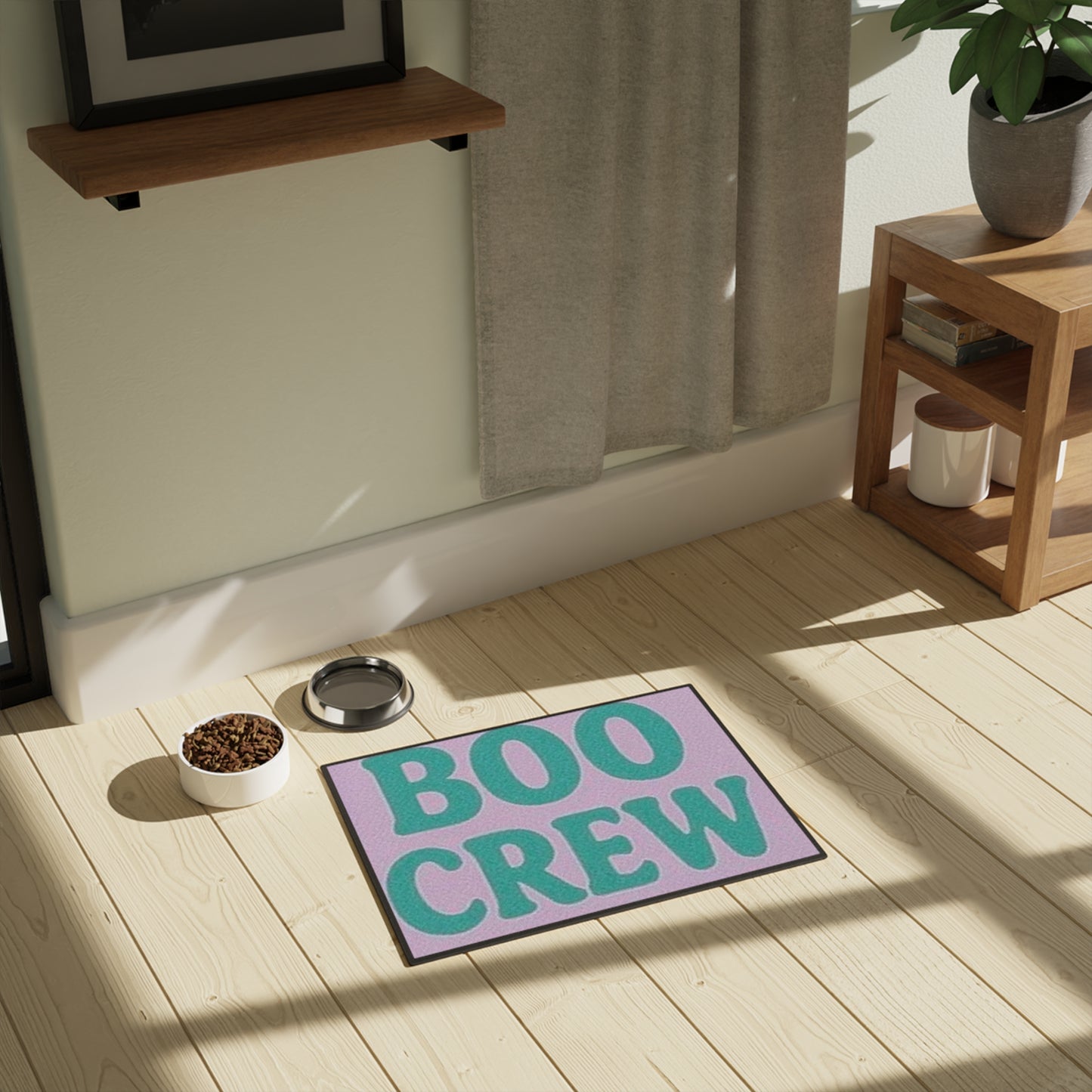 Halloween Pet Mat - Boo Crew Style, Pet Bed, Dog Mat, Cat Mat, Holiday Decor, Cute Gift for Pet Lovers