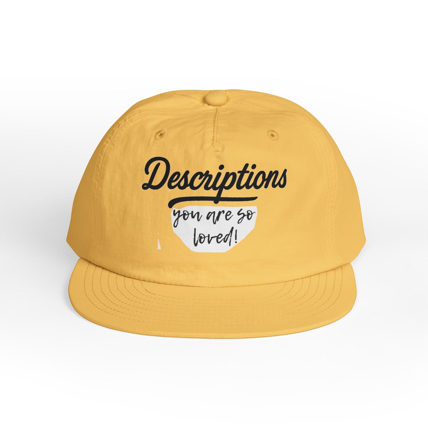Stylish Surf Cap with Descriptions | Beach Hat, Summer Accessory, Surfing Gear, Casual Headwear, Gift for Surfers