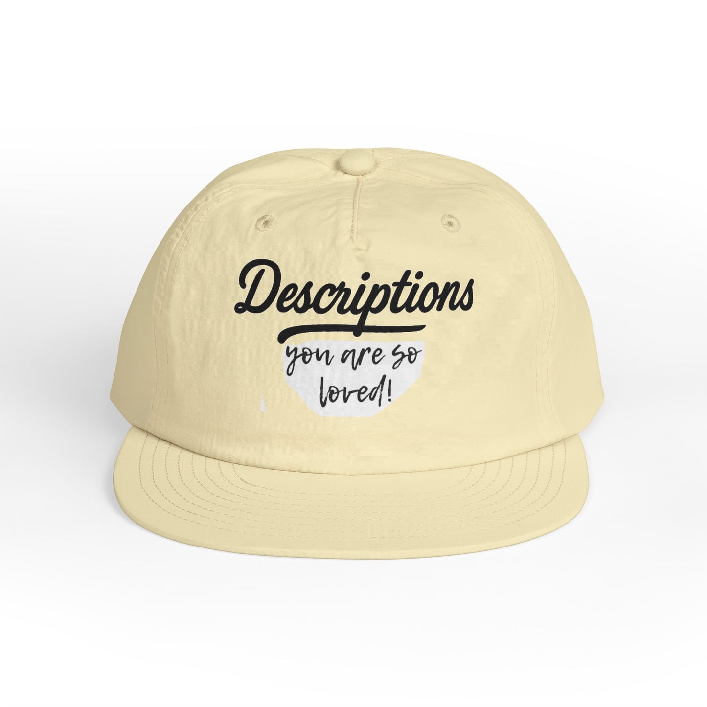 Stylish Surf Cap with Descriptions | Beach Hat, Summer Accessory, Surfing Gear, Casual Headwear, Gift for Surfers