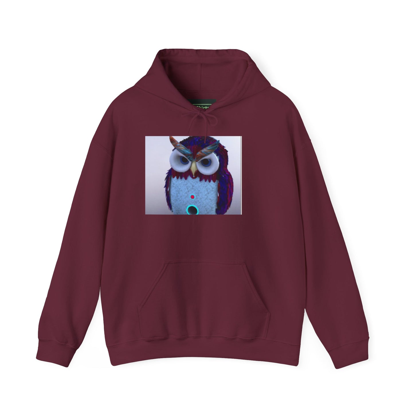 Owl Graphic Unisex Hooded Sweatshirt, Cozy Owl Sweatshirt, Cute Animal Hoodie, Gift for Animal Lovers, Unique Owl Design