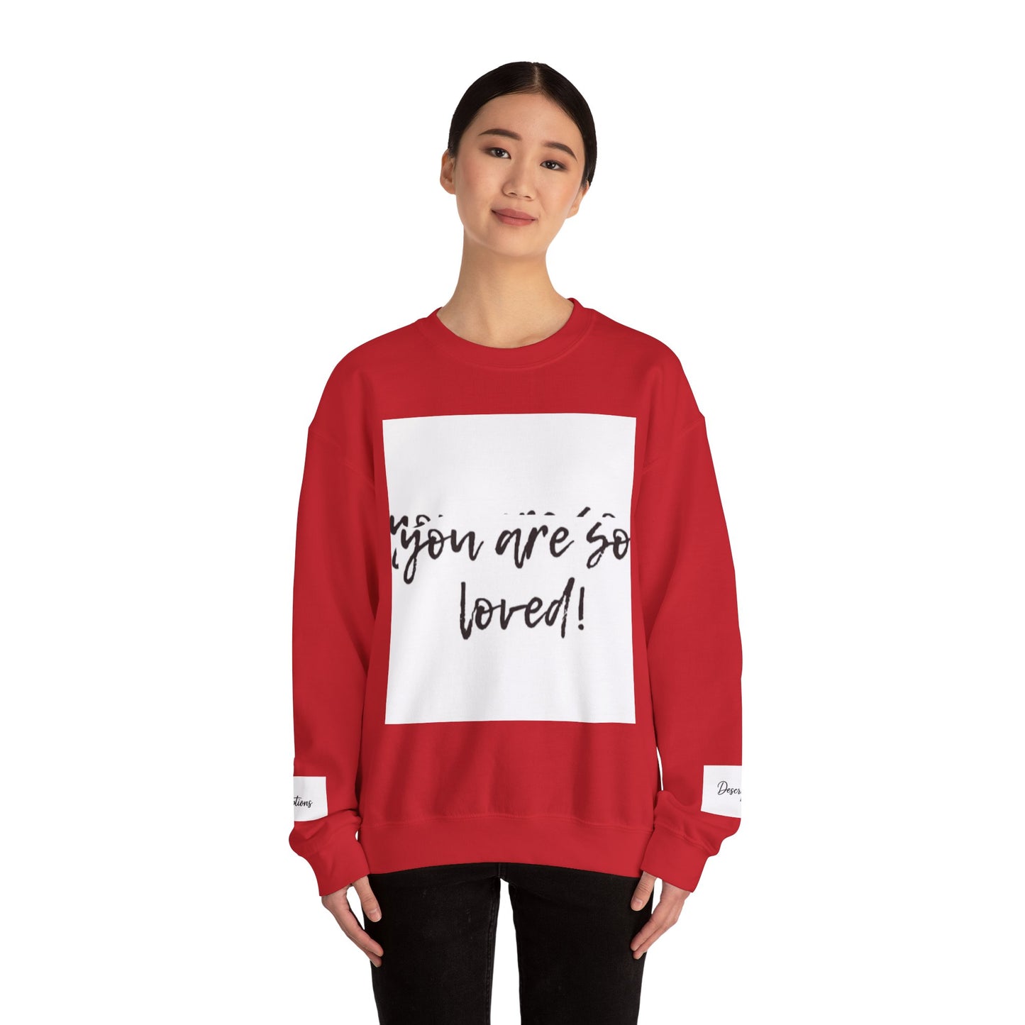 You Are So Loved Sweatshirt, Inspirational Crewneck, Unisex Gift, Cozy Casual Wear, Affirmation Apparel, Birthday Gift, Self-Love Fashion