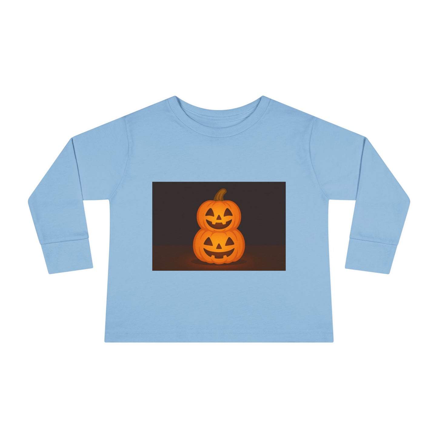 Halloween Pumpkin Toddler Long Sleeve Tee, Cute Kids Halloween Shirt, Pumpkin Shirt for Toddlers, Fall Apparel, Trick or Treat Outfit