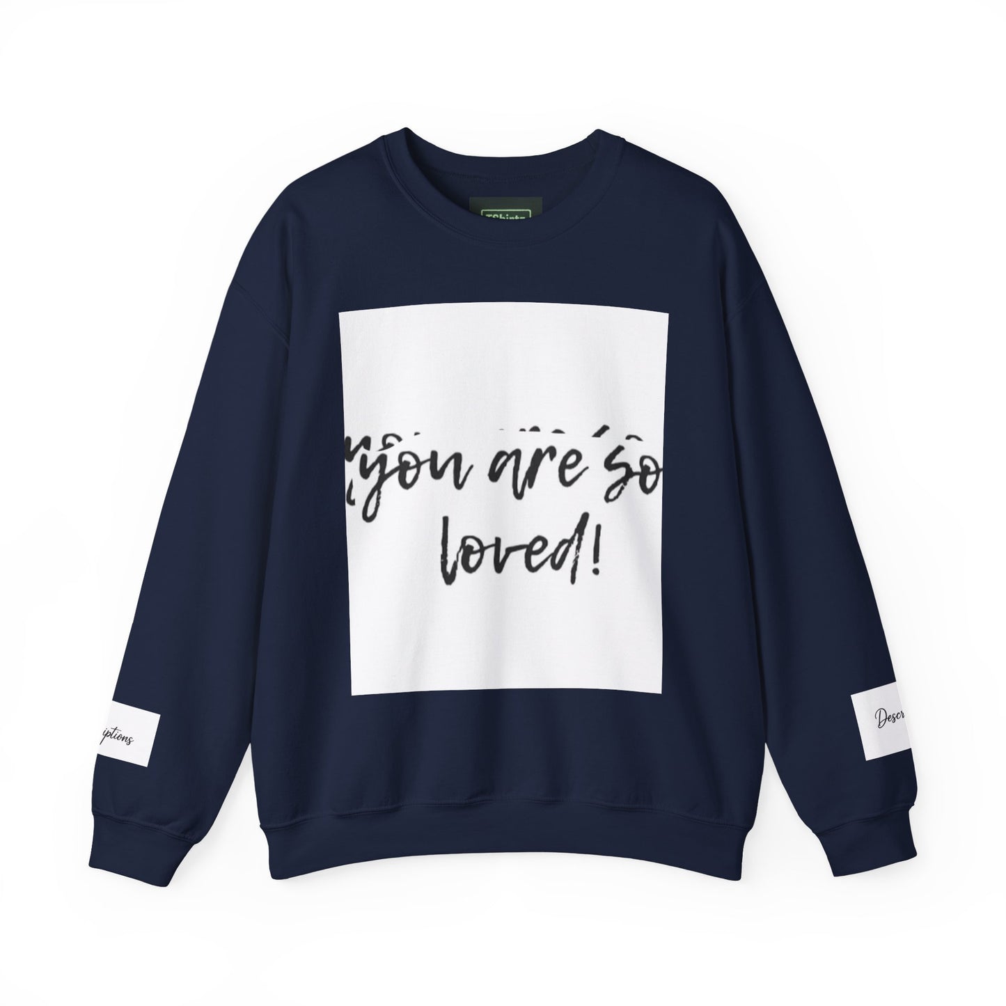 You Are So Loved Sweatshirt, Inspirational Crewneck, Unisex Gift, Cozy Casual Wear, Affirmation Apparel, Birthday Gift, Self-Love Fashion