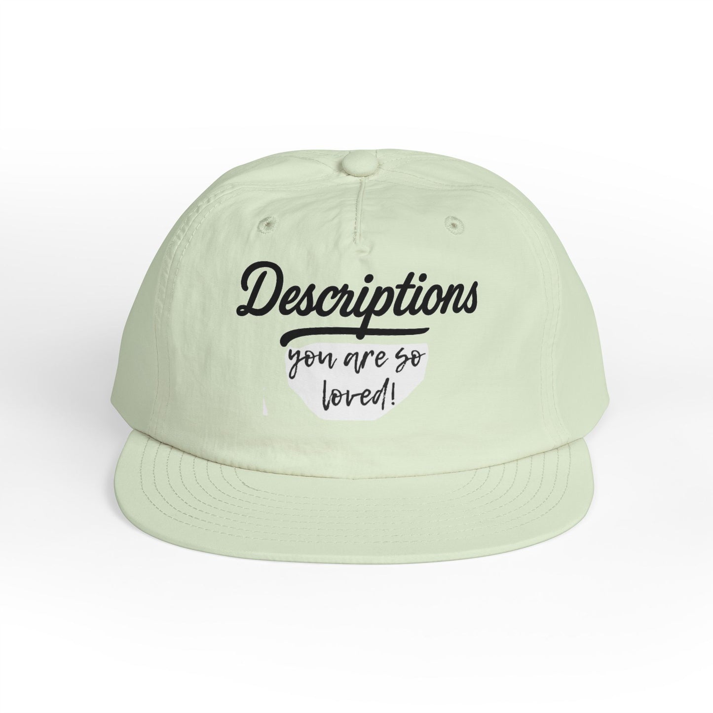 Stylish Surf Cap with Descriptions | Beach Hat, Summer Accessory, Surfing Gear, Casual Headwear, Gift for Surfers