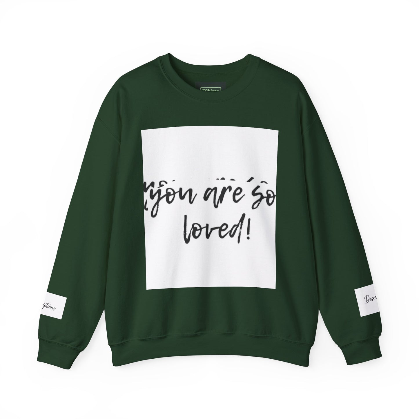 You Are So Loved Sweatshirt, Inspirational Crewneck, Unisex Gift, Cozy Casual Wear, Affirmation Apparel, Birthday Gift, Self-Love Fashion