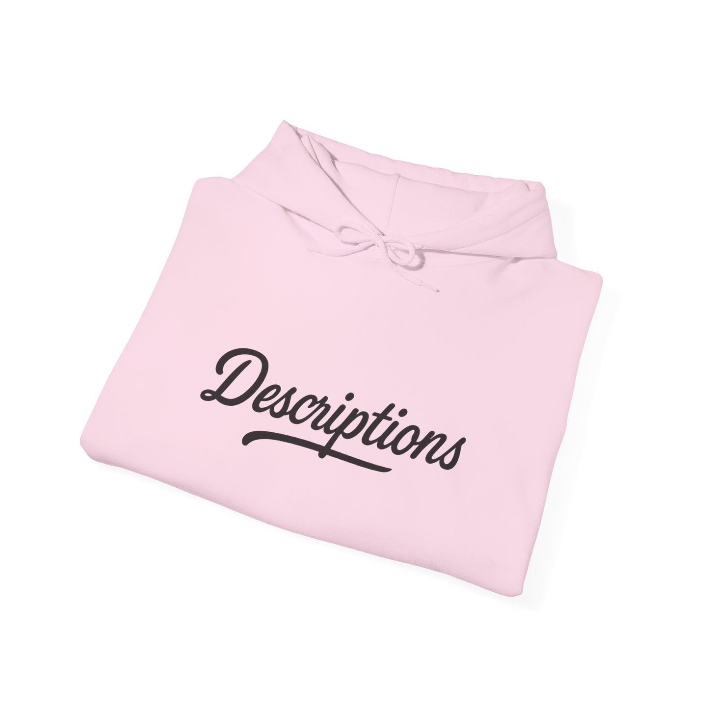 Chic Descriptions Hoodie, Casual Wear, Gift for Her, Stylish Layering, Cozy Gift, Birthday Present