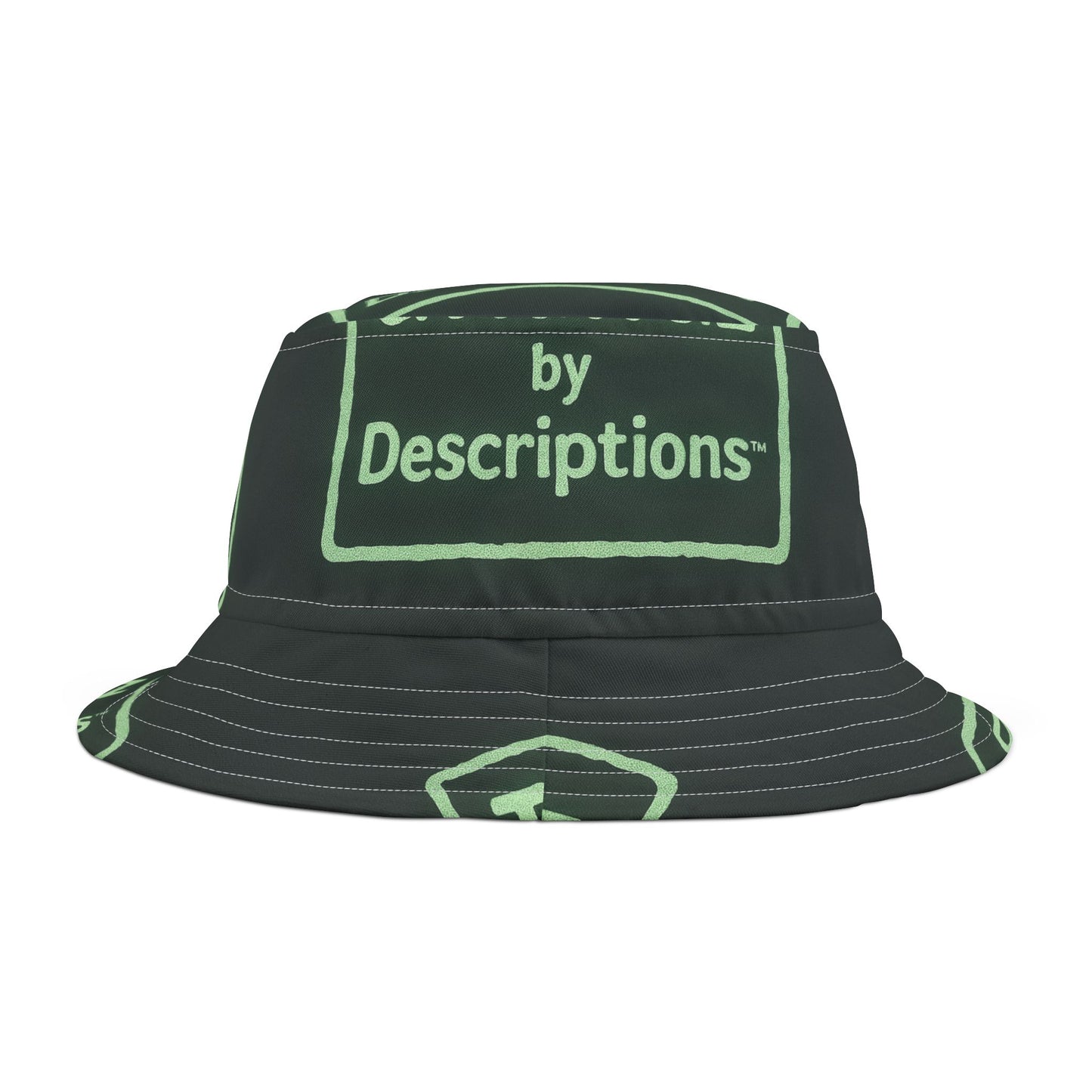 Trendy AOP Bucket Hat for Summer Fun, Beachwear, Outdoor Activities, Perfect for Festivals, Pool Days, and Vacation