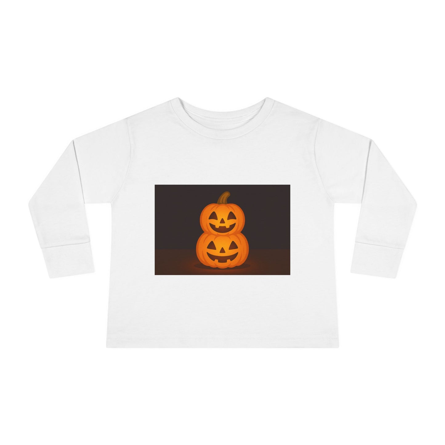Halloween Pumpkin Toddler Long Sleeve Tee, Cute Kids Halloween Shirt, Pumpkin Shirt for Toddlers, Fall Apparel, Trick or Treat Outfit