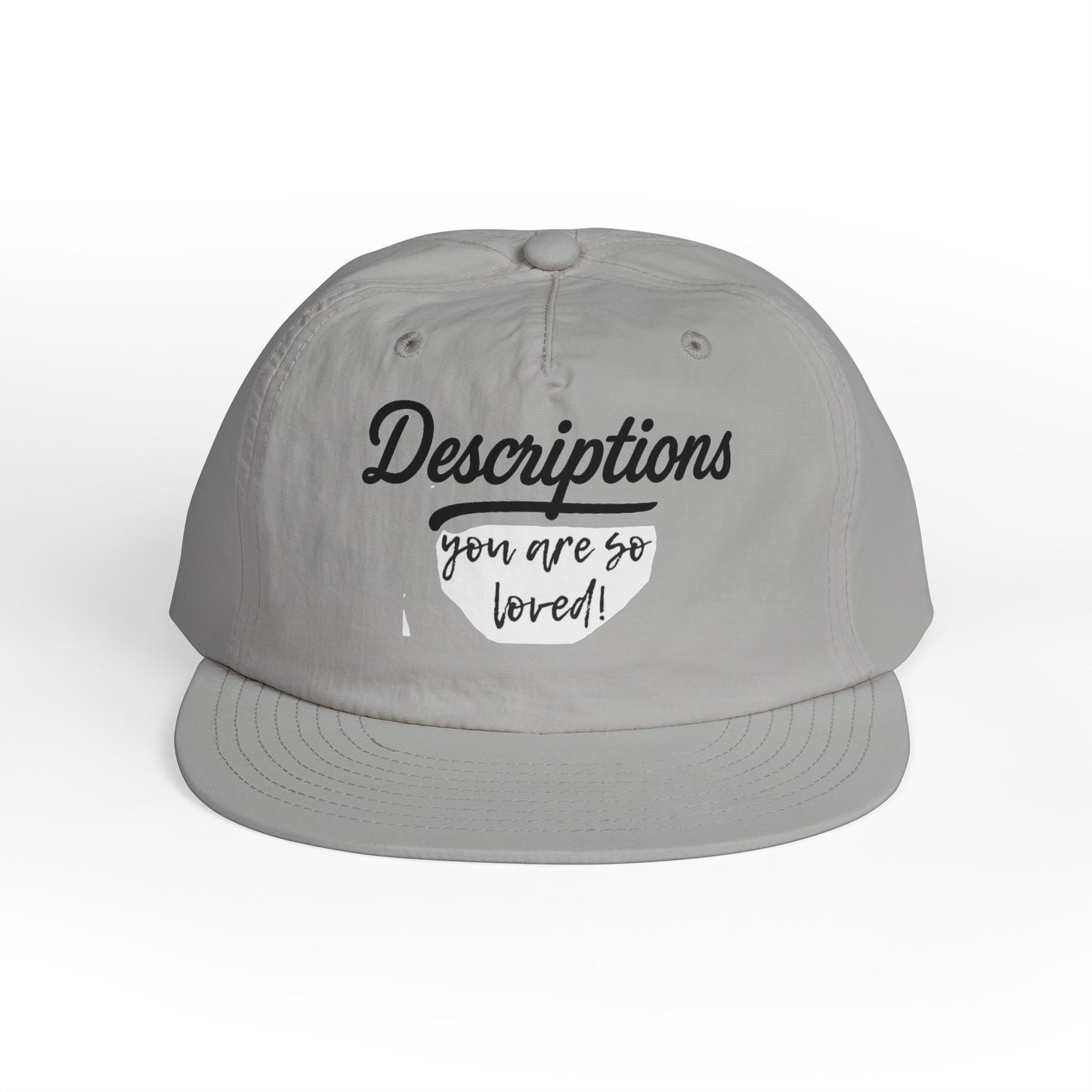 Stylish Surf Cap with Descriptions | Beach Hat, Summer Accessory, Surfing Gear, Casual Headwear, Gift for Surfers