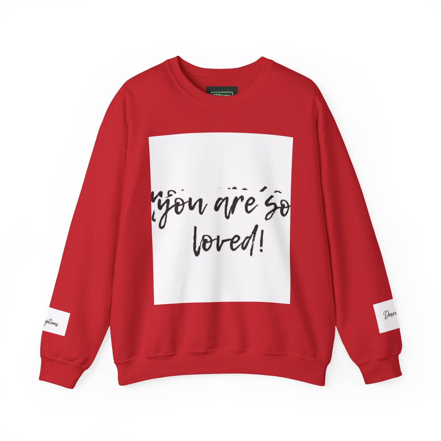 You Are So Loved Sweatshirt, Inspirational Crewneck, Unisex Gift, Cozy Casual Wear, Affirmation Apparel, Birthday Gift, Self-Love Fashion