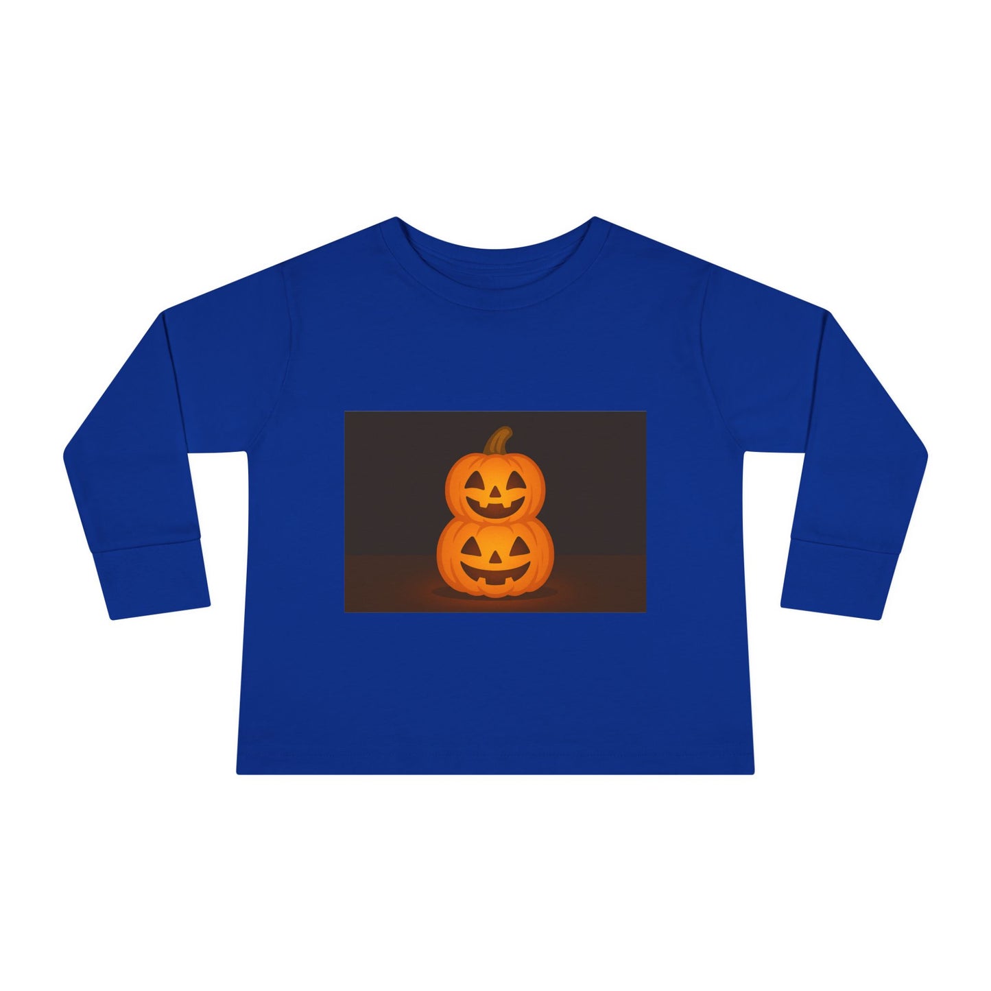 Halloween Pumpkin Toddler Long Sleeve Tee, Cute Kids Halloween Shirt, Pumpkin Shirt for Toddlers, Fall Apparel, Trick or Treat Outfit