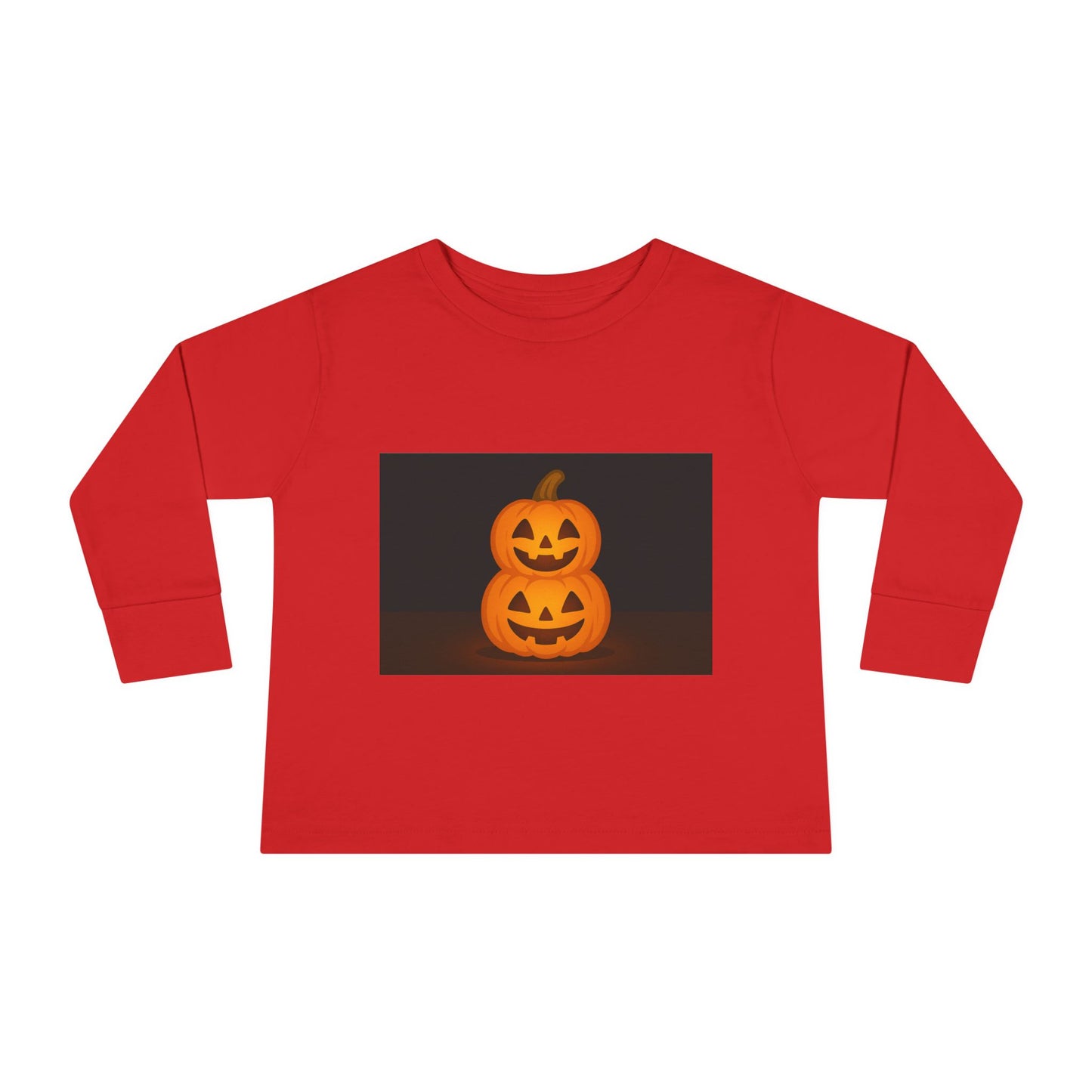 Halloween Pumpkin Toddler Long Sleeve Tee, Cute Kids Halloween Shirt, Pumpkin Shirt for Toddlers, Fall Apparel, Trick or Treat Outfit