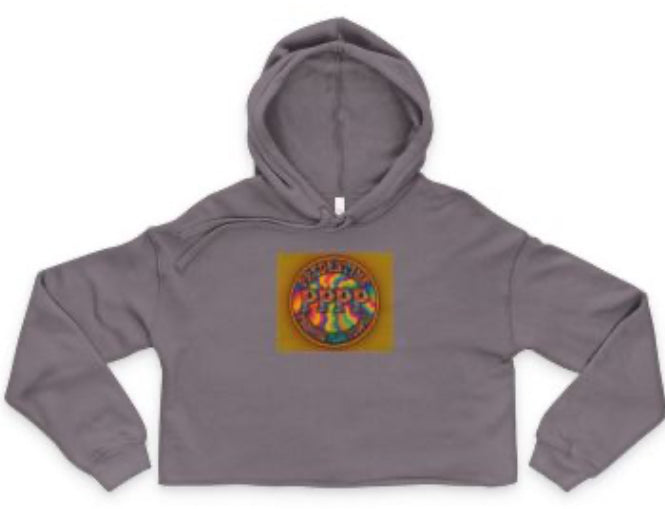 Colorful Cropped Hoodie - Boho Chic, Casual Wear, Festival Fashion, Gift Idea, Yoga Style