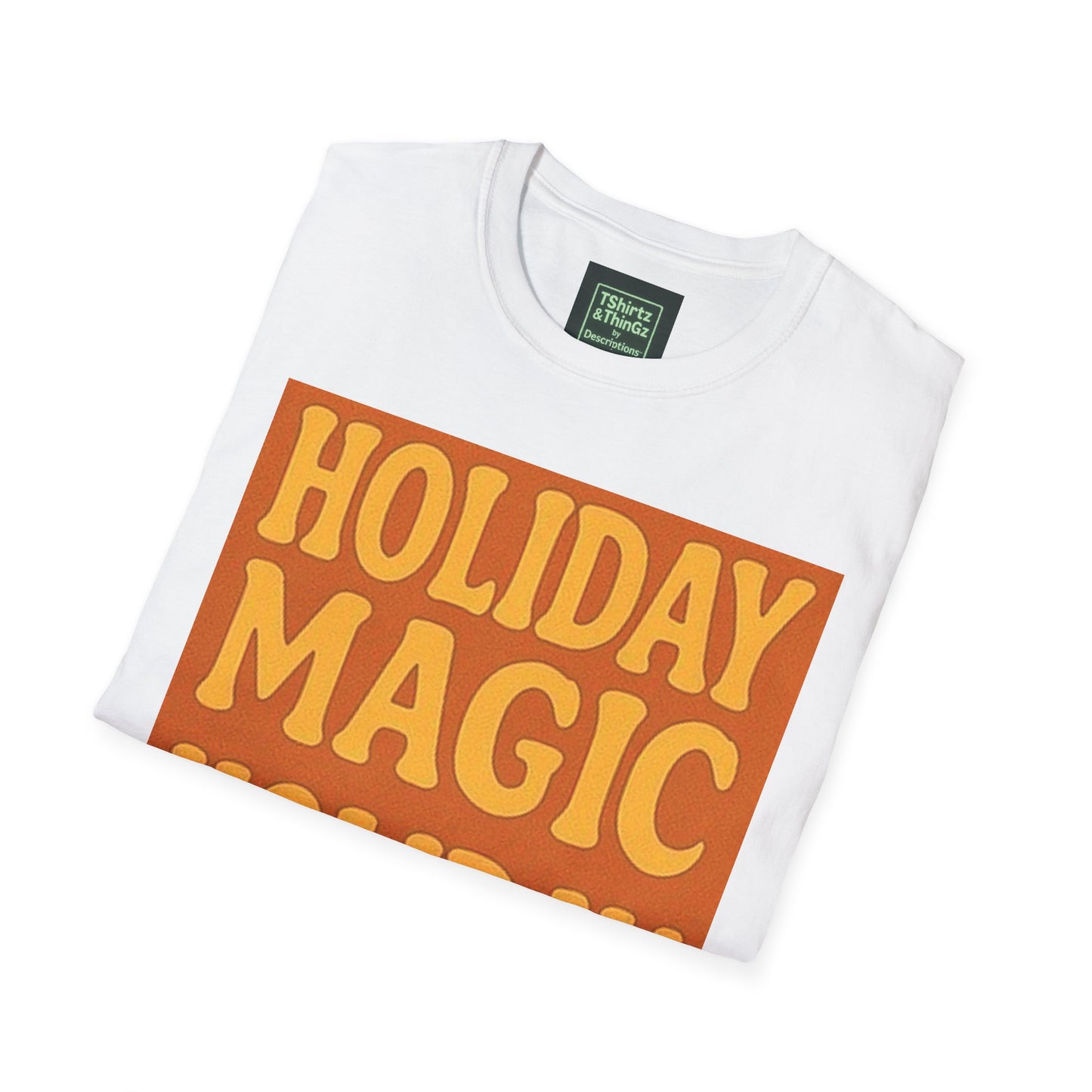 Holiday Magic Unisex Softstyle T-Shirt | Cozy Tee for Festive Celebrations, Gift for Friends & Family, Seasonal Style, Christmas Party [...]