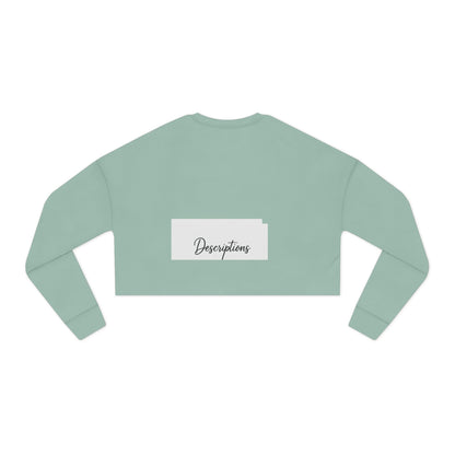 Chic Cropped Sweatshirt, Women's Fashion Sweatshirt, Trendy Tops, Casual Wear, Perfect Gift for Her, Cozy Layering Piece