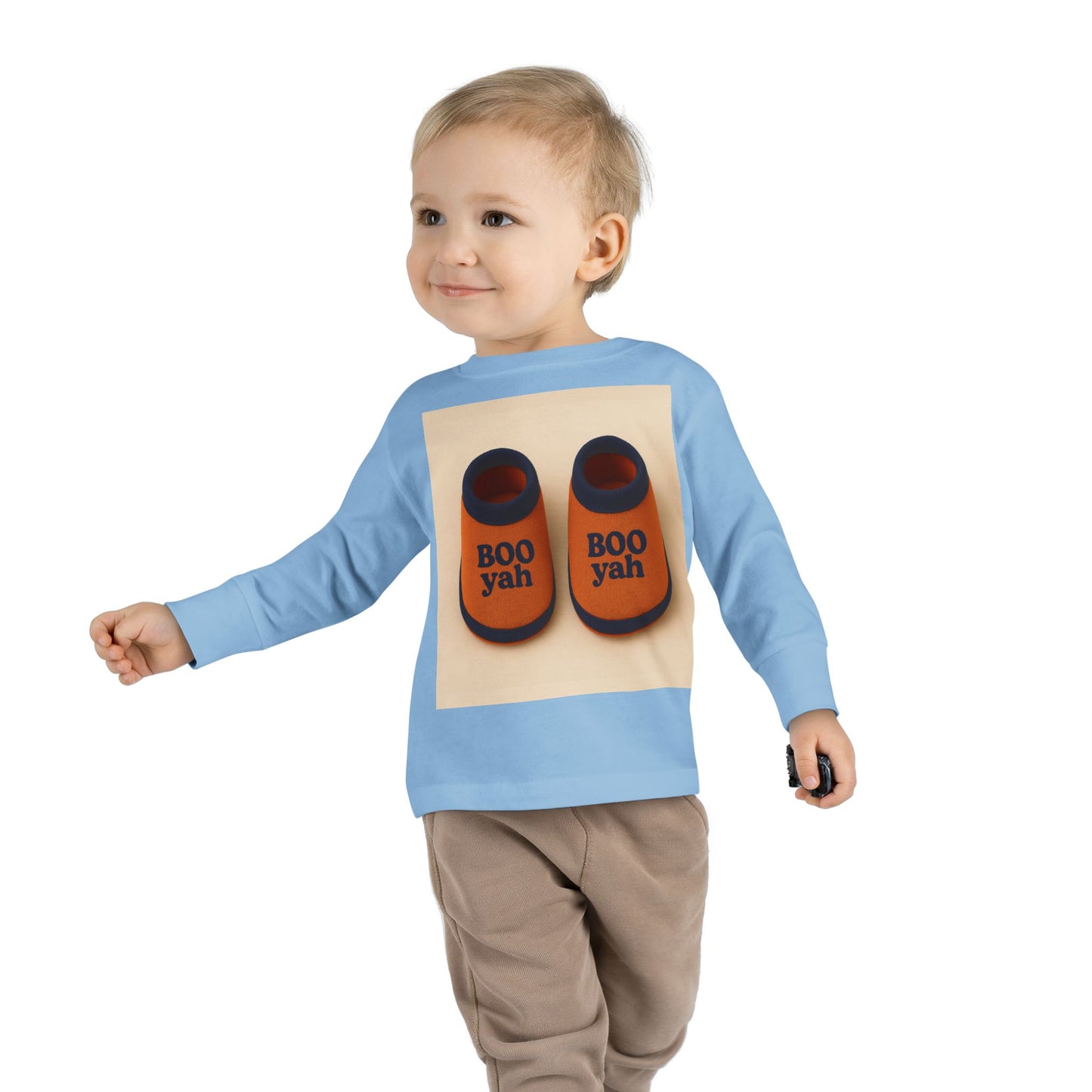 Toddler Long Sleeve Tee with 'Boo Yah' & 'You Are So Loved' Design, Perfect for Halloween, Cute Toddler Gift, Kids' Apparel, Baby [...]