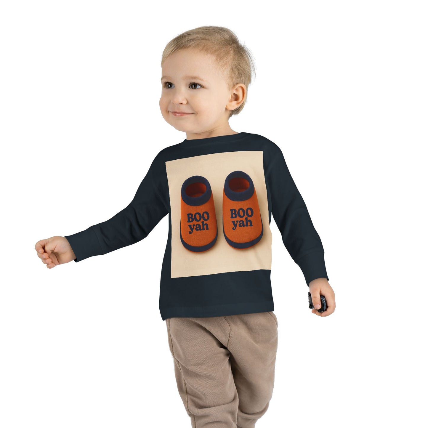 Toddler Long Sleeve Tee with 'Boo Yah' & 'You Are So Loved' Design, Perfect for Halloween, Cute Toddler Gift, Kids' Apparel, Baby [...]