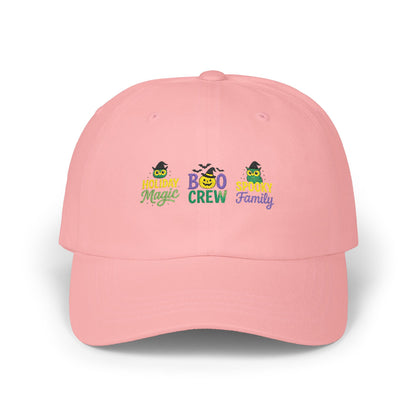 Boo Crew Dad Cap - Spooky Family Hat, Halloween Gift, Unisex Adjustable Cap, Fun Holiday Accessory, Cool Dad Cap
