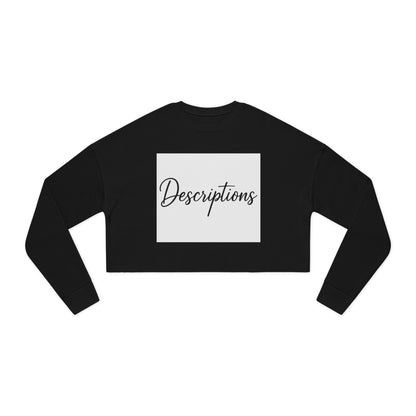 Chic Cropped Sweatshirt, Women's Fashion Sweatshirt, Trendy Tops, Casual Wear, Perfect Gift for Her, Cozy Layering Piece