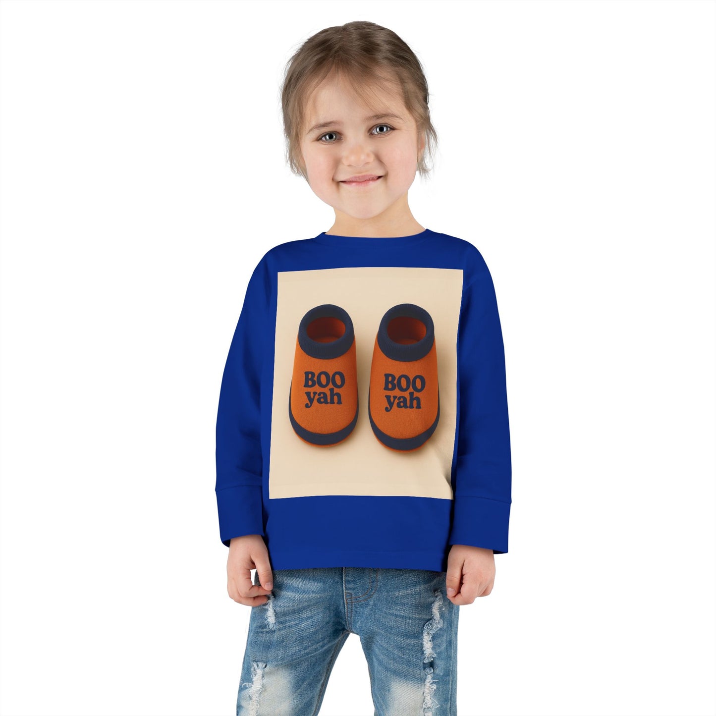 Toddler Long Sleeve Tee with 'Boo Yah' & 'You Are So Loved' Design, Perfect for Halloween, Cute Toddler Gift, Kids' Apparel, Baby [...]