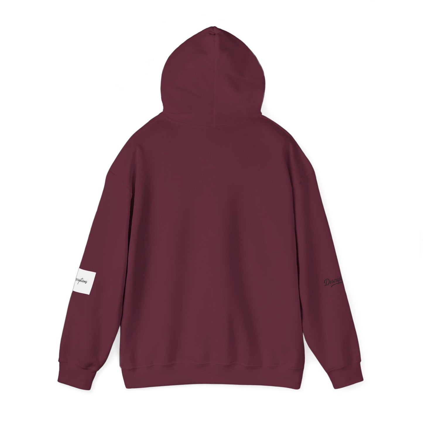 Chic Descriptions Hoodie, Casual Wear, Gift for Her, Stylish Layering, Cozy Gift, Birthday Present