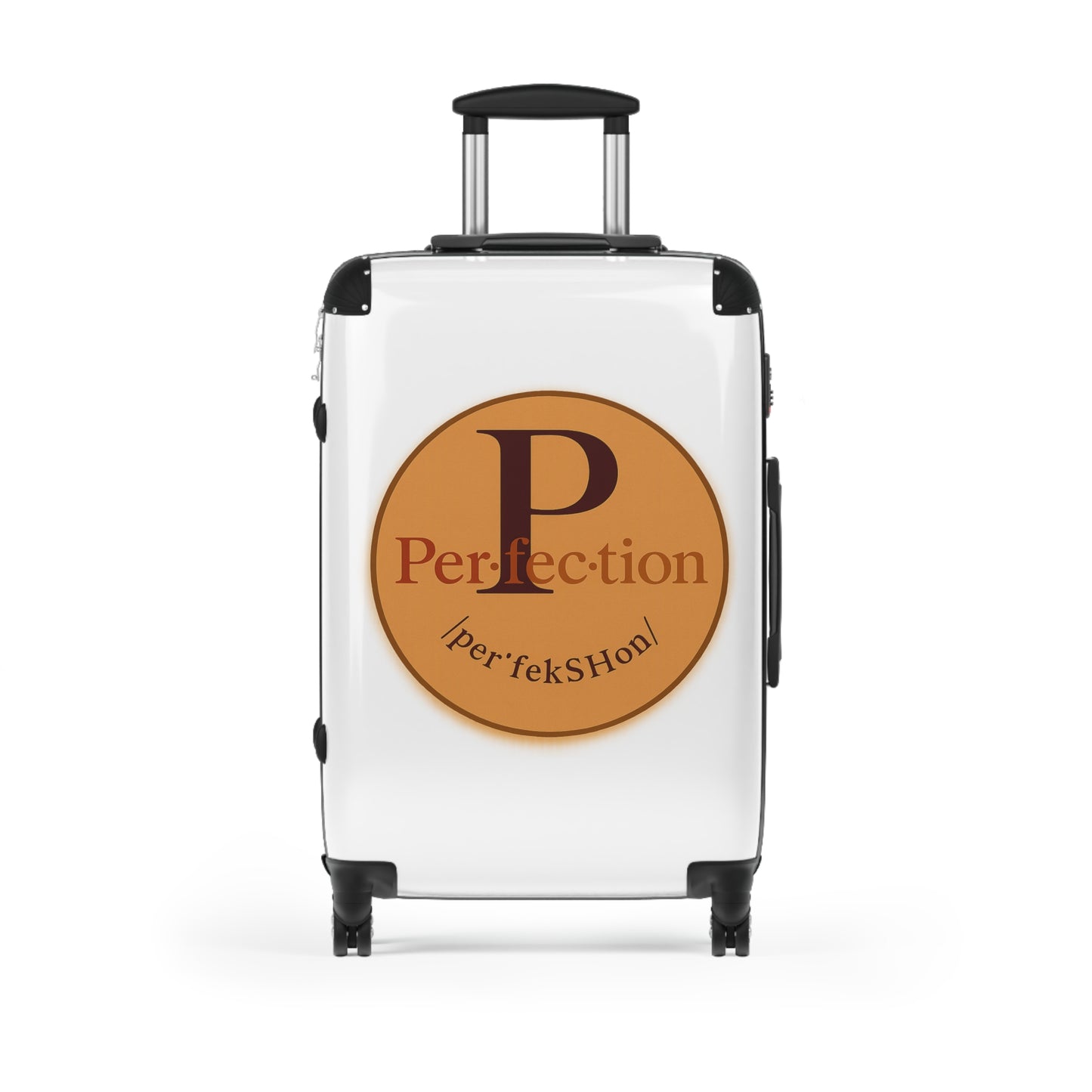 Travel Suitcase with 'Perfection' Design - Luggage for Adventurers, Trendy Travel Gear, Perfect for Vacations, Gifts, and More