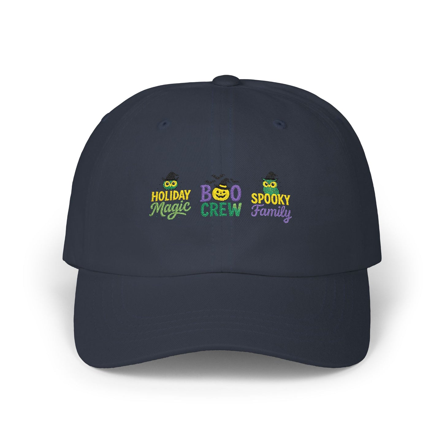 Boo Crew Dad Cap - Spooky Family Hat, Halloween Gift, Unisex Adjustable Cap, Fun Holiday Accessory, Cool Dad Cap