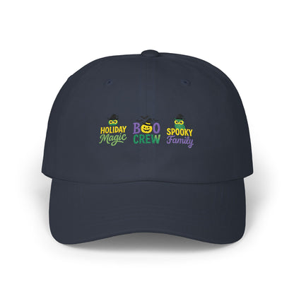 Boo Crew Dad Cap - Spooky Family Hat, Halloween Gift, Unisex Adjustable Cap, Fun Holiday Accessory, Cool Dad Cap