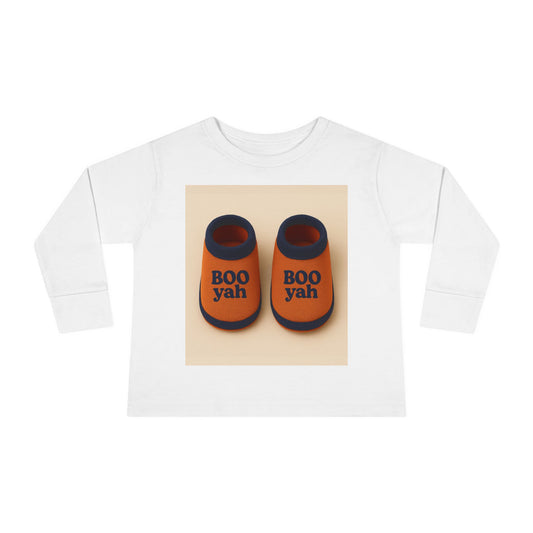 Toddler Long Sleeve Tee with 'Boo Yah' & 'You Are So Loved' Design, Perfect for Halloween, Cute Toddler Gift, Kids' Apparel, Baby [...]