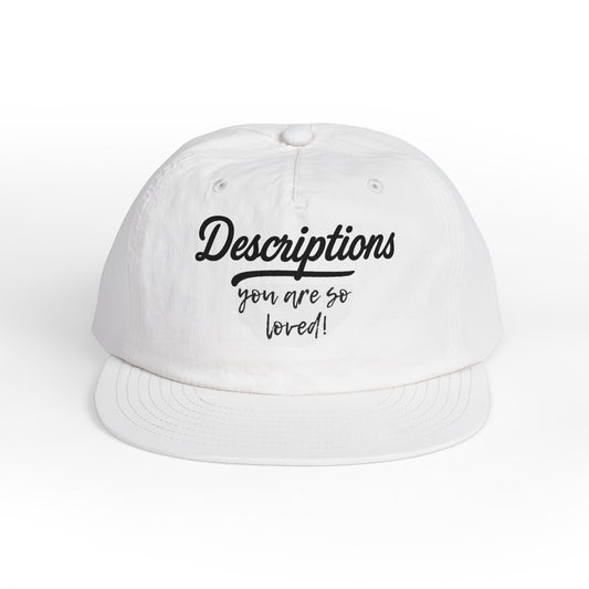 Stylish Surf Cap with Descriptions | Beach Hat, Summer Accessory, Surfing Gear, Casual Headwear, Gift for Surfers