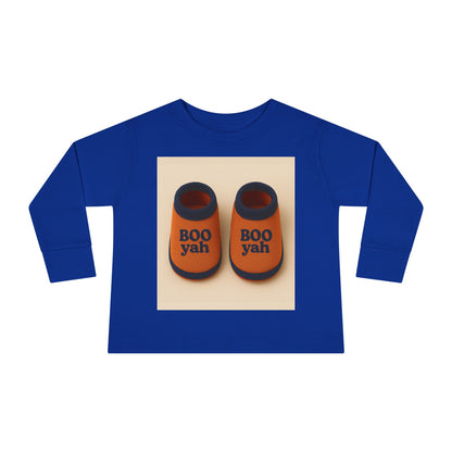Toddler Long Sleeve Tee with 'Boo Yah' & 'You Are So Loved' Design, Perfect for Halloween, Cute Toddler Gift, Kids' Apparel, Baby [...]