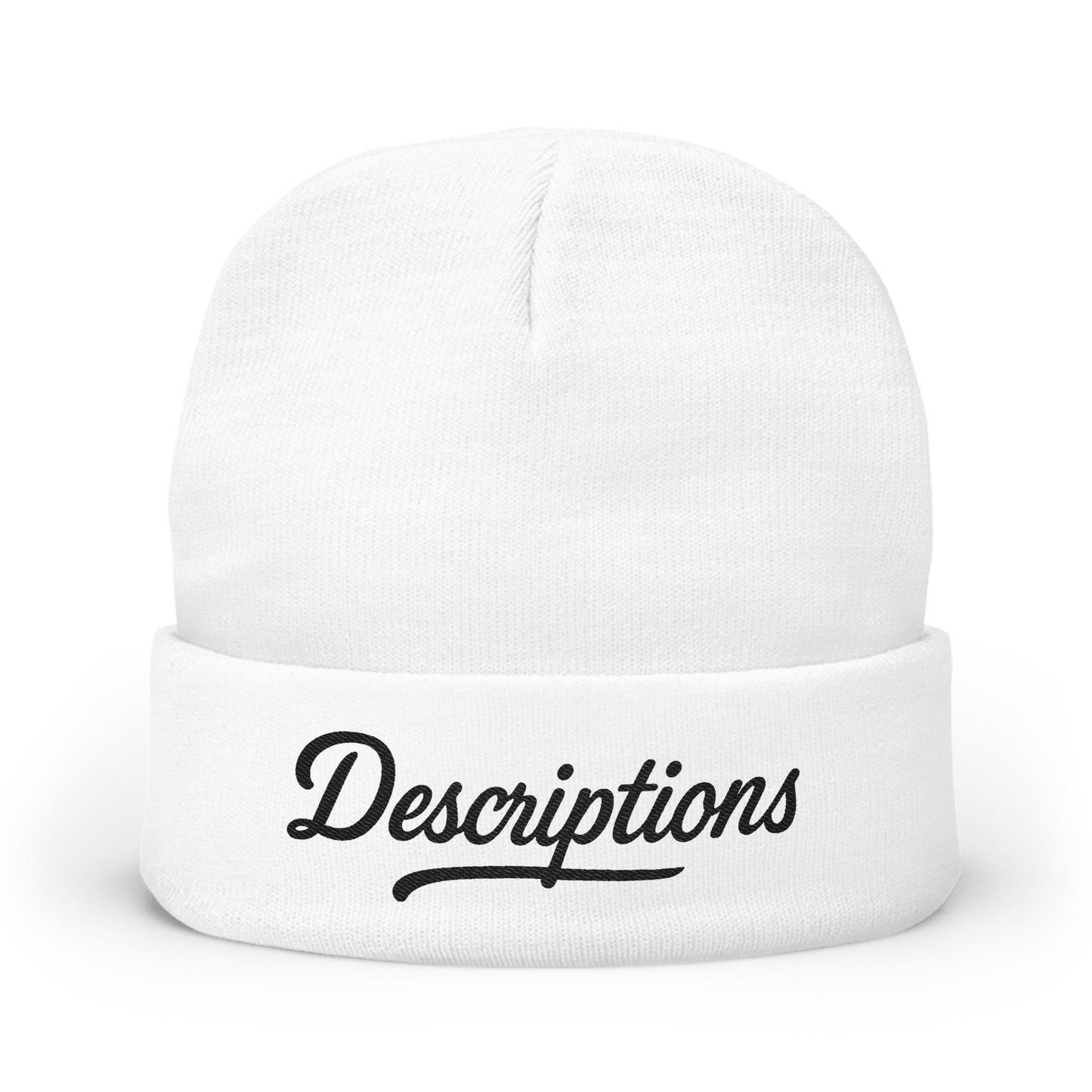 Cozy Knit Beanie with Embroidered Text | Perfect Gift for Winter, Stylish Headwear, Casual Outfit Accessory, Ski Trip Essential, [...]