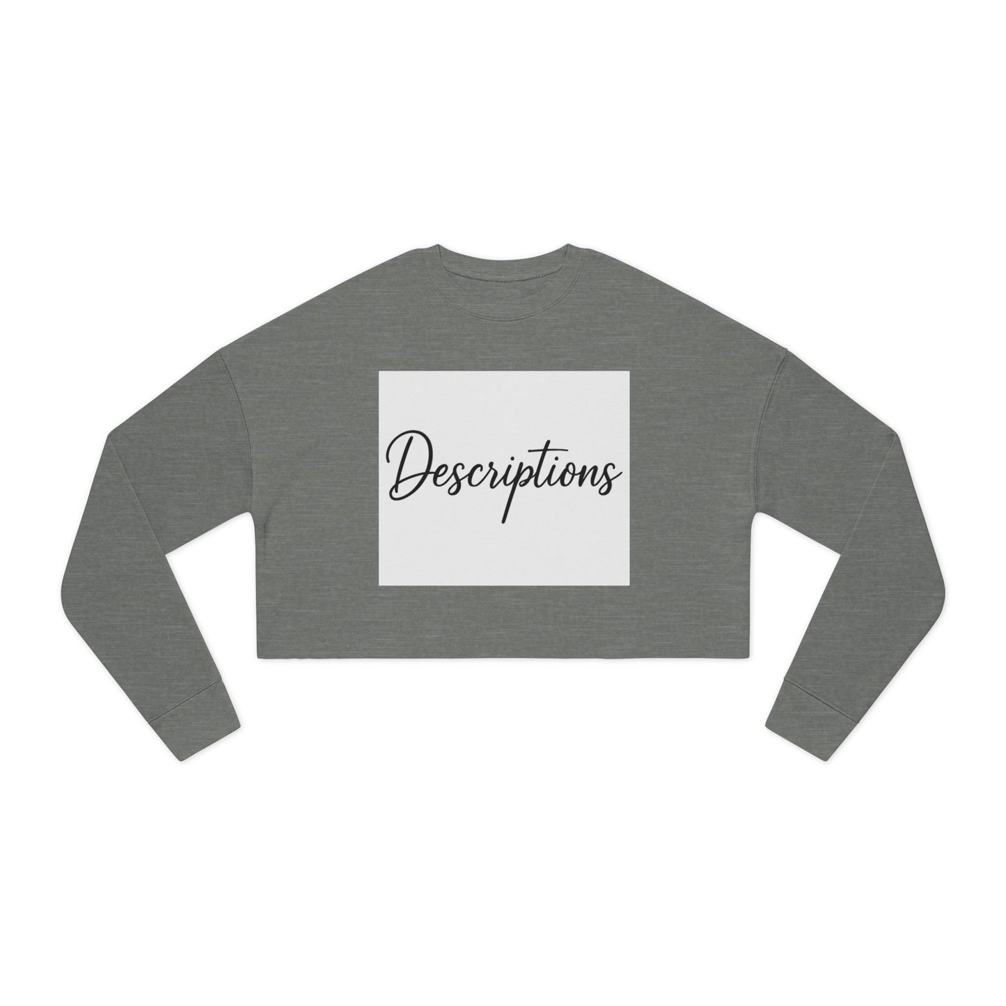 Chic Cropped Sweatshirt, Women's Fashion Sweatshirt, Trendy Tops, Casual Wear, Perfect Gift for Her, Cozy Layering Piece