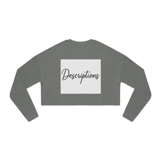 Chic Cropped Sweatshirt, Women's Fashion Sweatshirt, Trendy Tops, Casual Wear, Perfect Gift for Her, Cozy Layering Piece