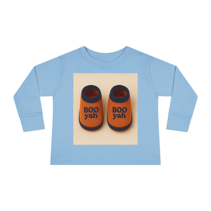 Toddler Long Sleeve Tee with 'Boo Yah' & 'You Are So Loved' Design, Perfect for Halloween, Cute Toddler Gift, Kids' Apparel, Baby [...]