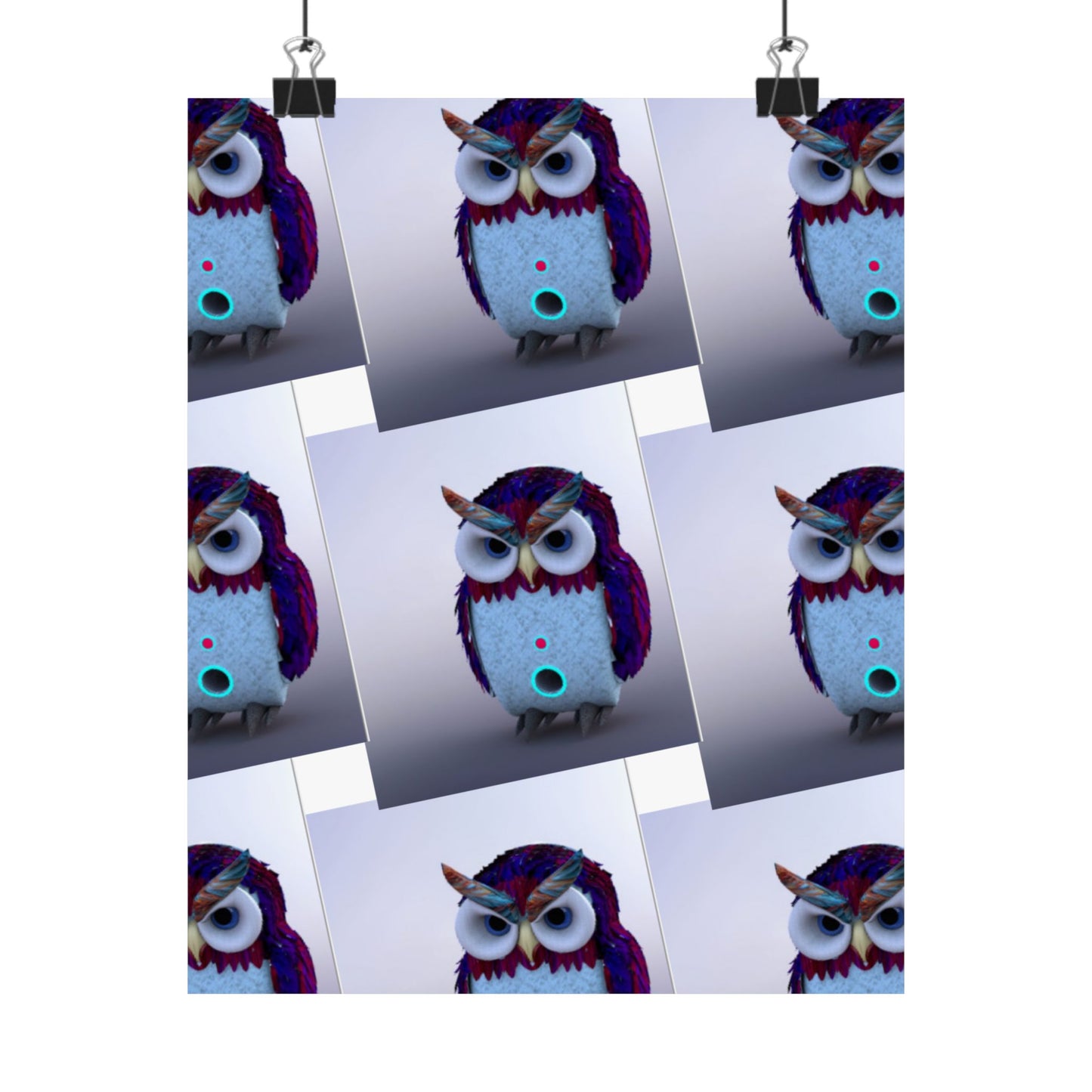 Poster Matte Vertical Owlo'ween Halloween Wall Art Decor
