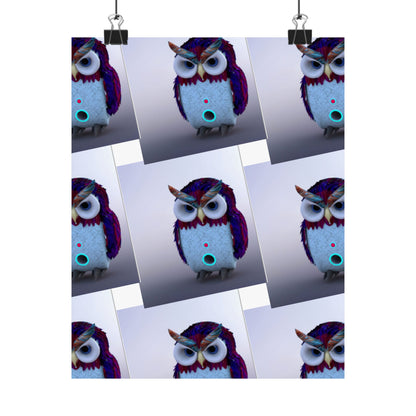 Poster Matte Vertical Owlo'ween Halloween Wall Art Decor